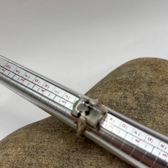 Moss Agate Ring in Sterling Silver Setting -Vintage 70's size 6 - Picture 6 of 7